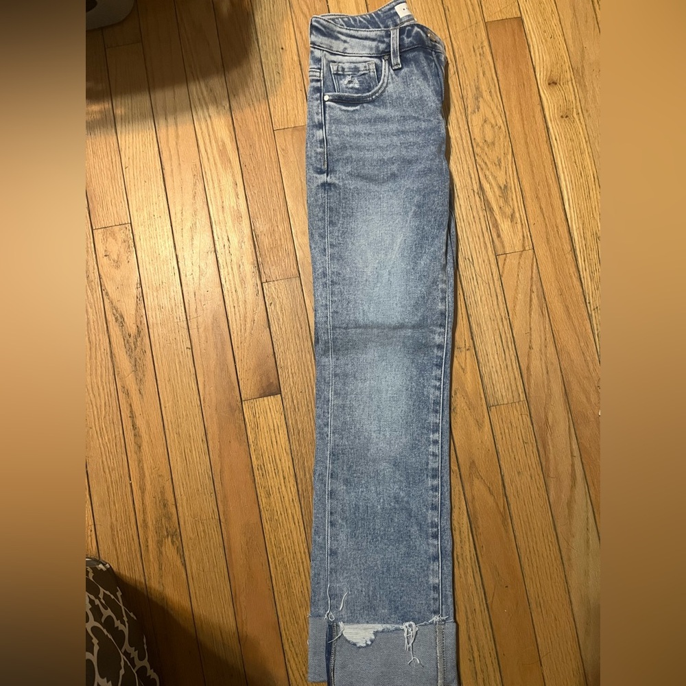 Risen Mid Rise Straight Jeans - Tummy Control